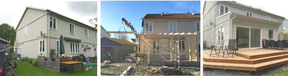 Tillbyggnad hus i Göteborg